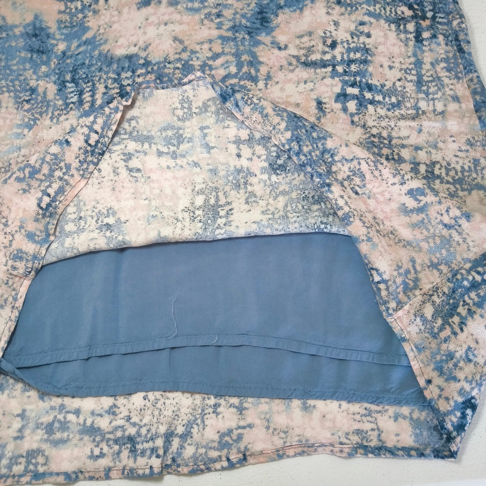 Her Entire Name Says Grace Women Blue Pink Abstract Watercolor Racerback Tank M - Picture 6 of 6